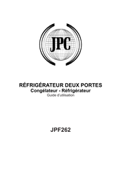JPC JPF262 Guide D'utilisation