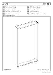 KEUCO X-Line 33298 291003 Instructions D'utilisation