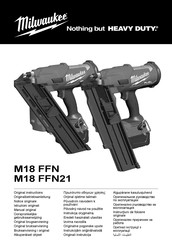 Milwaukee M18 FFN21 Notice Originale
