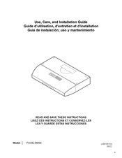 Elica PUCBL430SS Guide D'utilisation, D'entretien Et D'installation