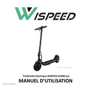 Wispeed X1040 pro Manuel D'utilisation