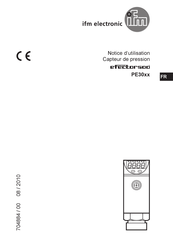 IFM Electronic efector500 PE30 Serie Notice D'utilisation