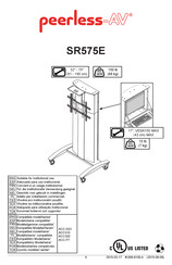 peerless-AV SR575E Mode D'emploi