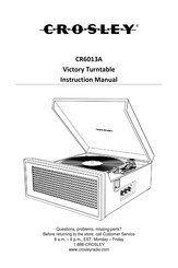 Crosley CR6013A Mode D'emploi