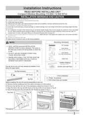 Frigidaire FHWC103TC1 Instructions D'installation