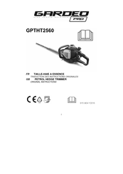 GARDEO PRO GPTHT2560 Traduction Des Instructions Originales