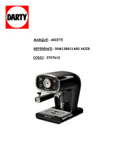 ARIETE Cafe Retro 1388 Mode D'emploi