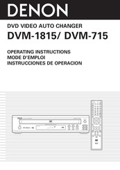 Denon DVM-715 Mode D'emploi