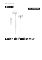 Grixx GRHIE8PINWT01 Guide De L'utilisateur