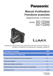 Panasonic Lumix DC-TZ200 Manuel D'utilisation