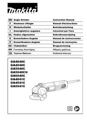 Makita GA5041C01 Manuel D'instructions