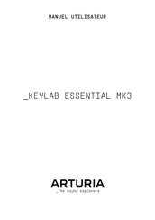 Arturia KEYLAB ESSENTIAL MK3 Manuel Utilisateur