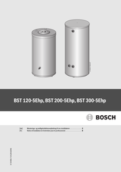 Bosch BST 200-5Ehp Notice D'installation Et D'entretien Pour Le Professionnel