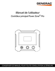 Generac Power Zone Pro Manuel De L'utilisateur