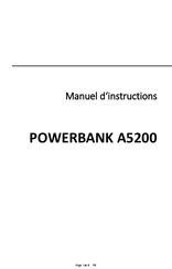 Intenso A5200 Manuel D'instructions