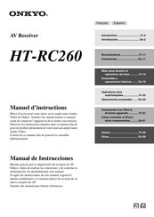 Onkyo HT-RC260 Manuel D'instructions