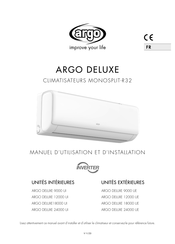 Argo DELUXE 9000 UE Manuel D'utilisation Et D'installation