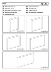 KEUCO Plan 33098 3503 Série Instructions D'utilisation