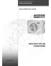 Acson international IM-MSDT-0501 Instructions D'installation