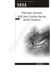 MSI P35 Neo Combo Serie Notice D'installation