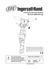 Ingersoll Rand IR17JS Mode D'emploi