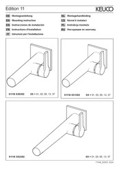 KEUCO Edition 11 51116 1302 Serie Instructions D'installation