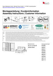 Rauch M2596 Notice De Montage