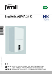 Ferroli BlueHelix ALPHA 34 C Mode D'emploi