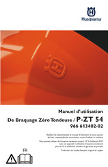 Husqvarna P-ZT 54 Manuel D'utilisation