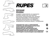 Rupes EK150AE Notice D'emploi Et D'entretien