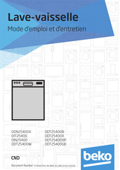 Beko DDT25400GB Mode D'emploi Et D'entretien