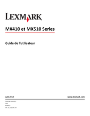 Lexmark MX511de Guide De L'utilisateur