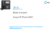 Avaya 9621 Mode D'emploi