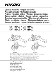 HIKOKI DS 18DL2 Mode D'emploi