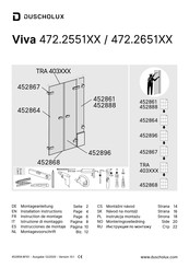 Duscholux Viva 472.2551 Serie Manuel D'installation