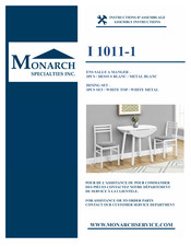 Monarch Specialties I 1011-1 Instructions D'assemblage