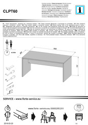 Forte CLPT60 Notice De Montage