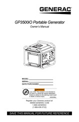 Generac GP3500iO Manuel De L'utilisateur