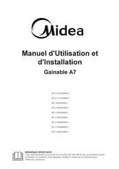 Midea MTJU-52N8Q-1 Manuel D'utilisation Et D'installation