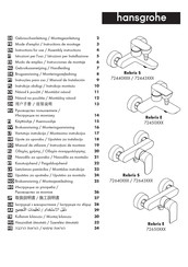 Hansgrohe Rebris E 72650 Série Mode D'emploi / Instructions De Montage