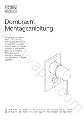Dornbracht 52 000 029-FF Instructions De Montage