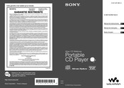 Sony Atrac CD Walkman D-NE720 Mode D'emploi