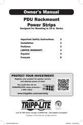 Tripp-Lite PDU1230 Manuel Du Propriétaire