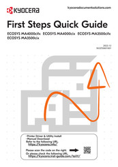 Kyocera ECOSYS MA3500cix Guide Rapide