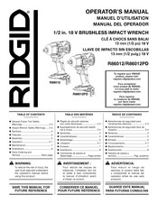 RIDGID R86012 Manuel D'utilisation