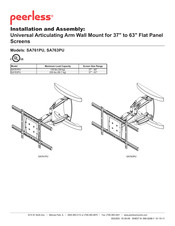 peerless-AV SMARTMOUNT SA763PU Installation Et Assemblage