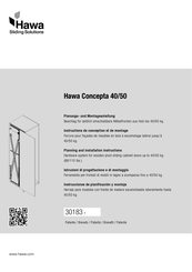 hawa Concepta 40/50 Instructions De Montage