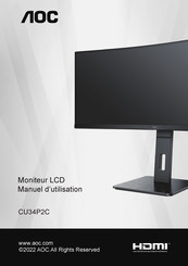 AOC CU34P2C Manuel D'utilisation