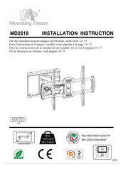 Mounting Dream MD2619 Instructions D'installation