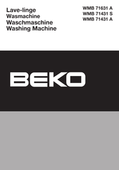 Beko WMB 71431 S Mode D'emploi